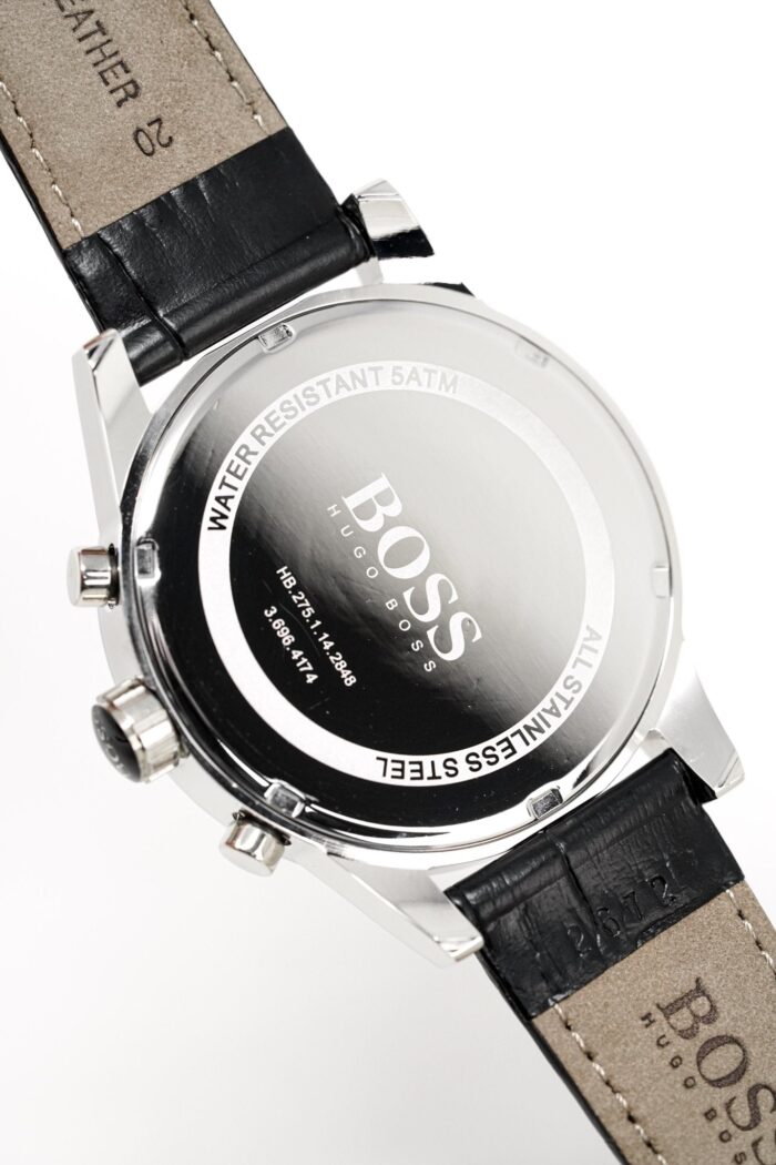Hugo Boss Men's Watch Chronograph Blue Jet Leather - HB1513283 - Image 4
